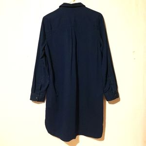 OldNavy Women Chambray Denim Blue Shirt Dress sz L